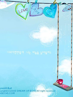 漂亮的韩国卡通手机背景图片 7772)