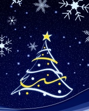 星光灿烂的圣诞树设计壁纸 12946)