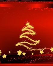 星光灿烂的圣诞树设计壁纸 12944)