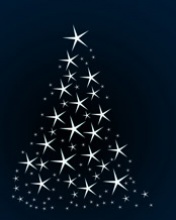 星光灿烂的圣诞树设计壁纸 12940)