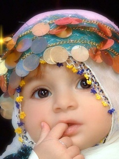 眼睛非常漂亮的外国小宝宝图 14196)