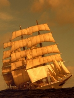 海上的靓丽风景-帆船 14404)