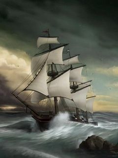 海上的靓丽风景-帆船 14405)