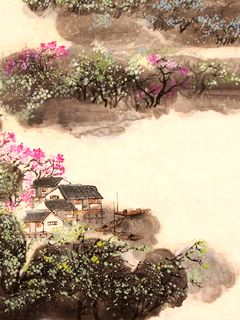 江南水乡古镇风景美画 17561)