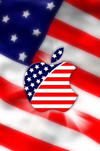 由美国国旗设计成的苹果LOGO 17954)