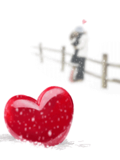 寒冷冬天里的浪漫爱情动态手机图片 23185)
