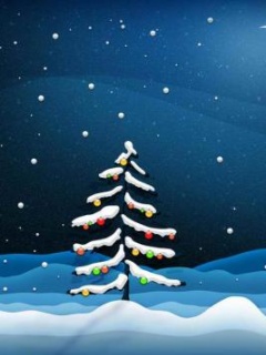 圣诞节最主要标志物漂亮的圣诞树 23908)