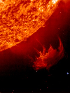 红火壮观的太阳表面图片 23912)