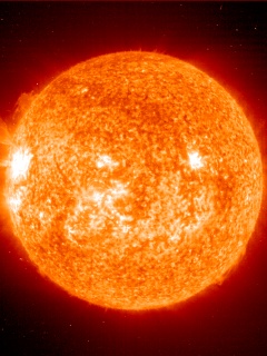 红火壮观的太阳表面图片 23914)