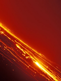 红火壮观的太阳表面图片 23915)
