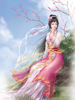 武侠小说里的才女侠女生活还原绘画图 24281)