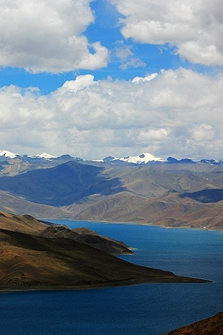 西藏圣湖美景手机图片 24375)