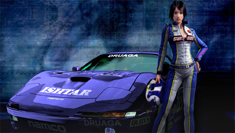 3D赛车游戏中的漂亮赛车PSP壁纸 25287)