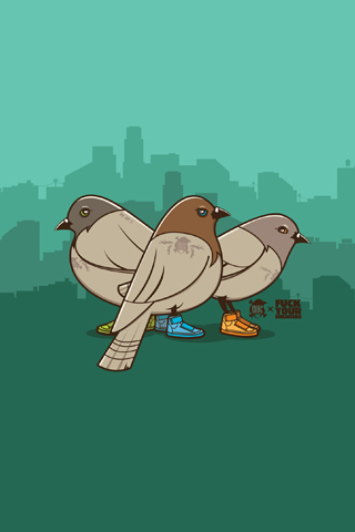 异类鸟的插画手机壁纸 25775)