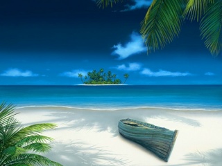 海滩海湾海岛美景手机图片 25948)