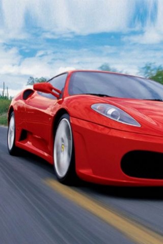 法拉利Ferrari 430红色超跑iPhone4壁纸 26297)