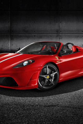 法拉利Ferrari 430红色超跑iPhone4壁纸 26296)