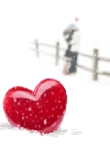 寒冷冬天里的浪漫爱情动态手机图片