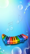 彩色钢琴手机图片