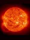 红火壮观的太阳表面图片