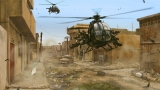 战争插画-直升战斗机