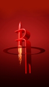 精美的3D红色火箭LOGO